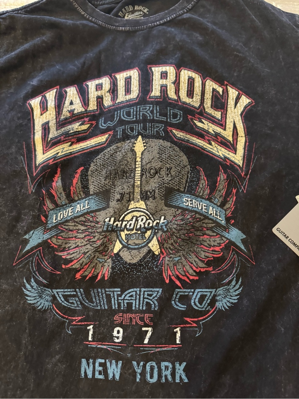 Hard Rock Cafe New York 1971 Black, Red Tee, M, NWT - Picture 2 of 6